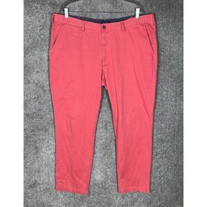 Nautica Flex Classic Fit‎ Straight Leg Chino Pants Mens Size 40x32 Coral Pink